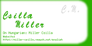 csilla miller business card